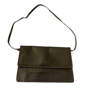 Vintage Koret Envelope Shoulder Bag Purse Rich Brown Leather Classic Old Money